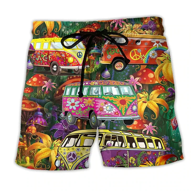 Women's bold swim shorts perfect for beach and poolside activities, featuring a vibrant design and comfortable fit for all-day wear. 7