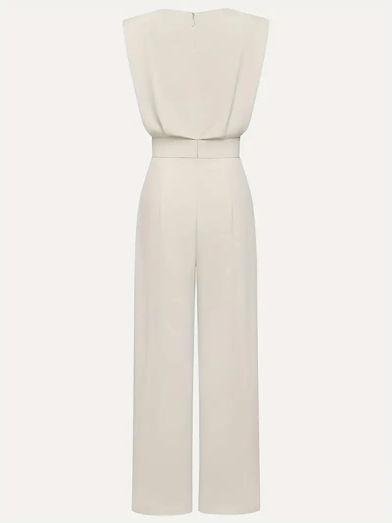 Women's elegant wide leg jumpsuit in a sophisticated design, perfect for formal occasions, featuring a flattering silhouette and stylish details. 3