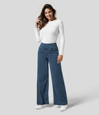 Women's high waist trousers featuring a comfortable fit, perfect for both casual and formal wear, available in various colors and styles. 5