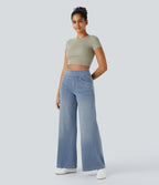 Women's high waist trousers featuring a comfortable fit, perfect for both casual and formal wear, available in various colors and styles. 9
