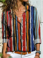 Women's long sleeve blouse designed for versatile office and casual wear, featuring a stylish cut and comfortable fabric. 3