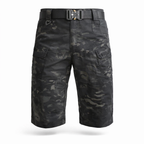 Women's relaxed fit cargo shorts designed for casual outdoor activities, featuring multiple pockets and a comfortable waistband for easy movement. 5