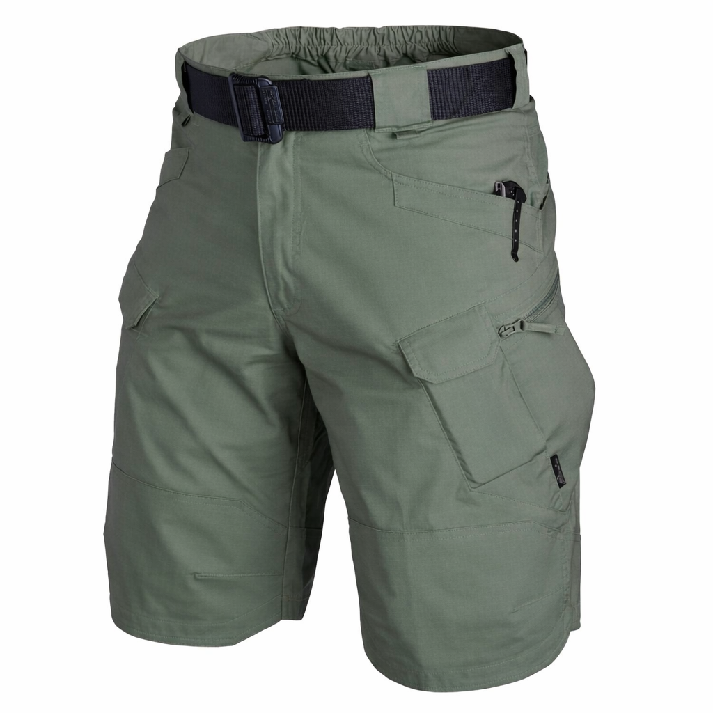 Women's relaxed fit cargo shorts designed for casual outdoor activities, featuring multiple pockets and a comfortable waistband for easy movement. 7