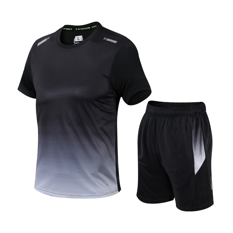 Women's slim fit activewear set designed for sports, featuring a stylish top and breathable leggings, perfect for workouts and outdoor activities. 5