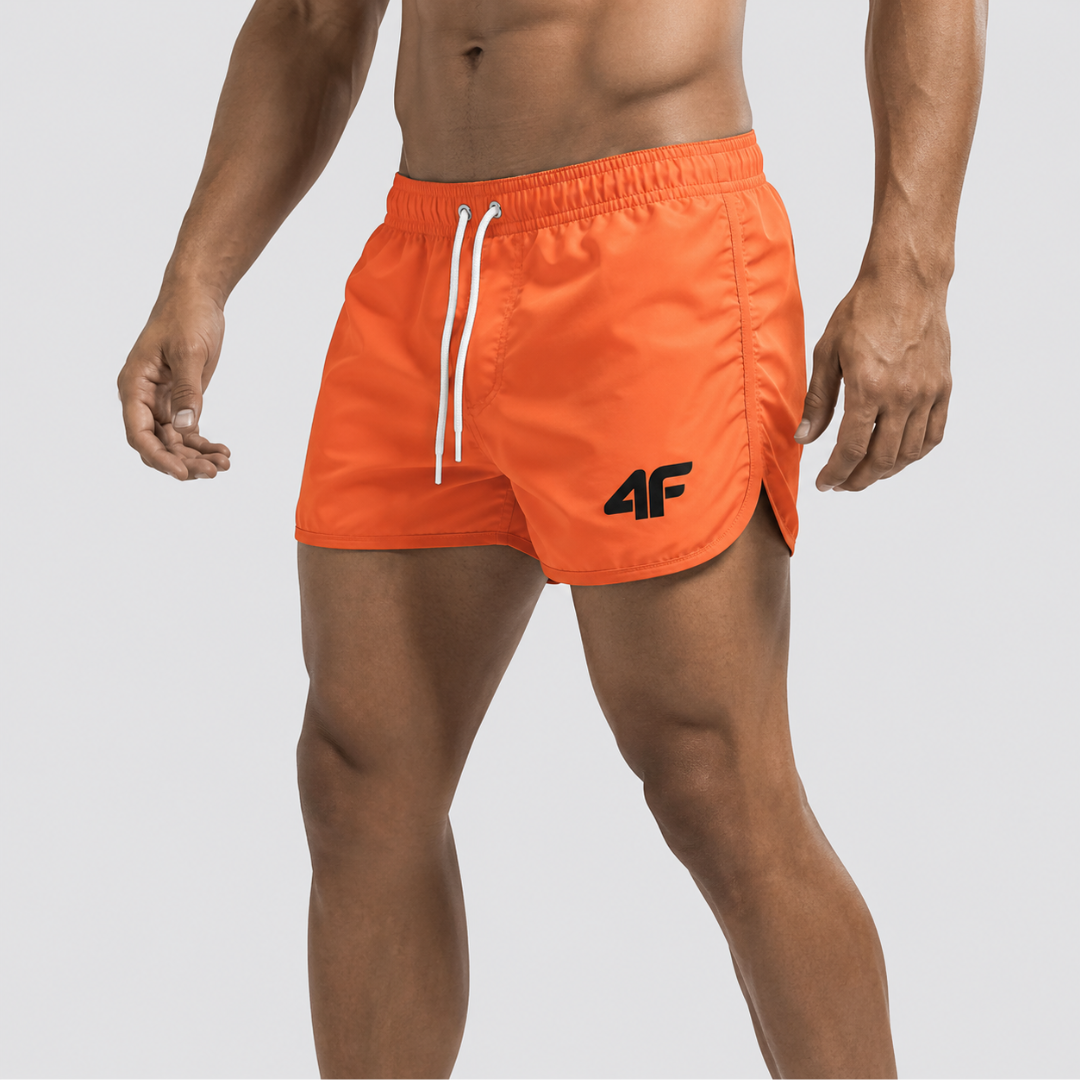 Women's slim fit swim shorts designed for active beach use, featuring a comfortable waistband and quick-drying fabric, perfect for swimming, beach sports, and outdoor 11
