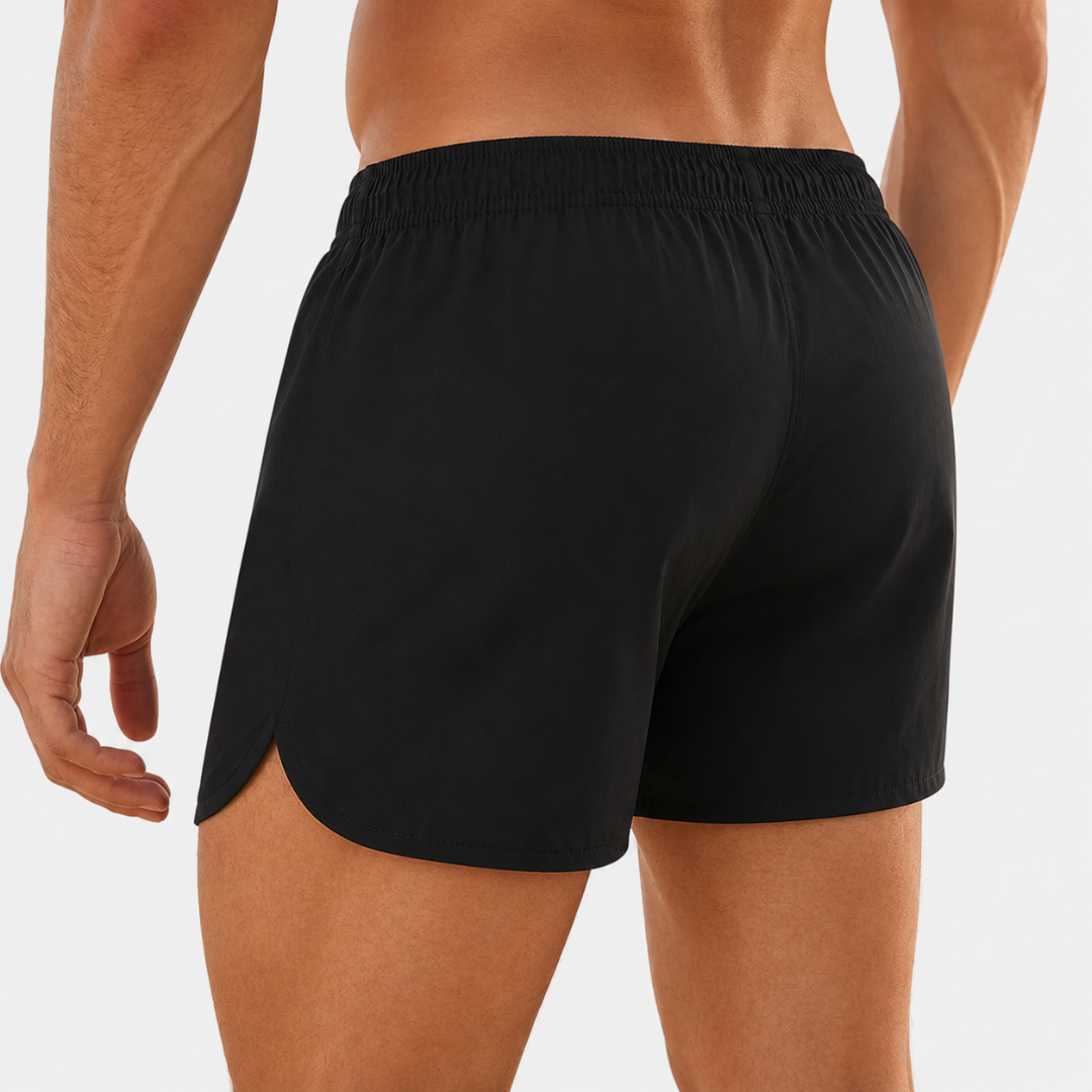 Women's slim fit swim shorts designed for active beach use, featuring a comfortable waistband and quick-drying fabric, perfect for swimming, beach sports, and outdoor 2