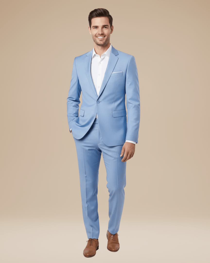 Women's tailored two-piece suit featuring a sleek blazer and fitted trousers, perfect for office wear and versatile occasions, available in classic colors and designed for a flattering 0