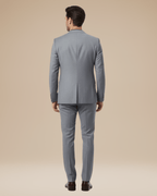 Women's tailored two-piece suit featuring a sleek blazer and fitted trousers, perfect for office wear and versatile occasions, available in classic colors and designed for a flattering 4