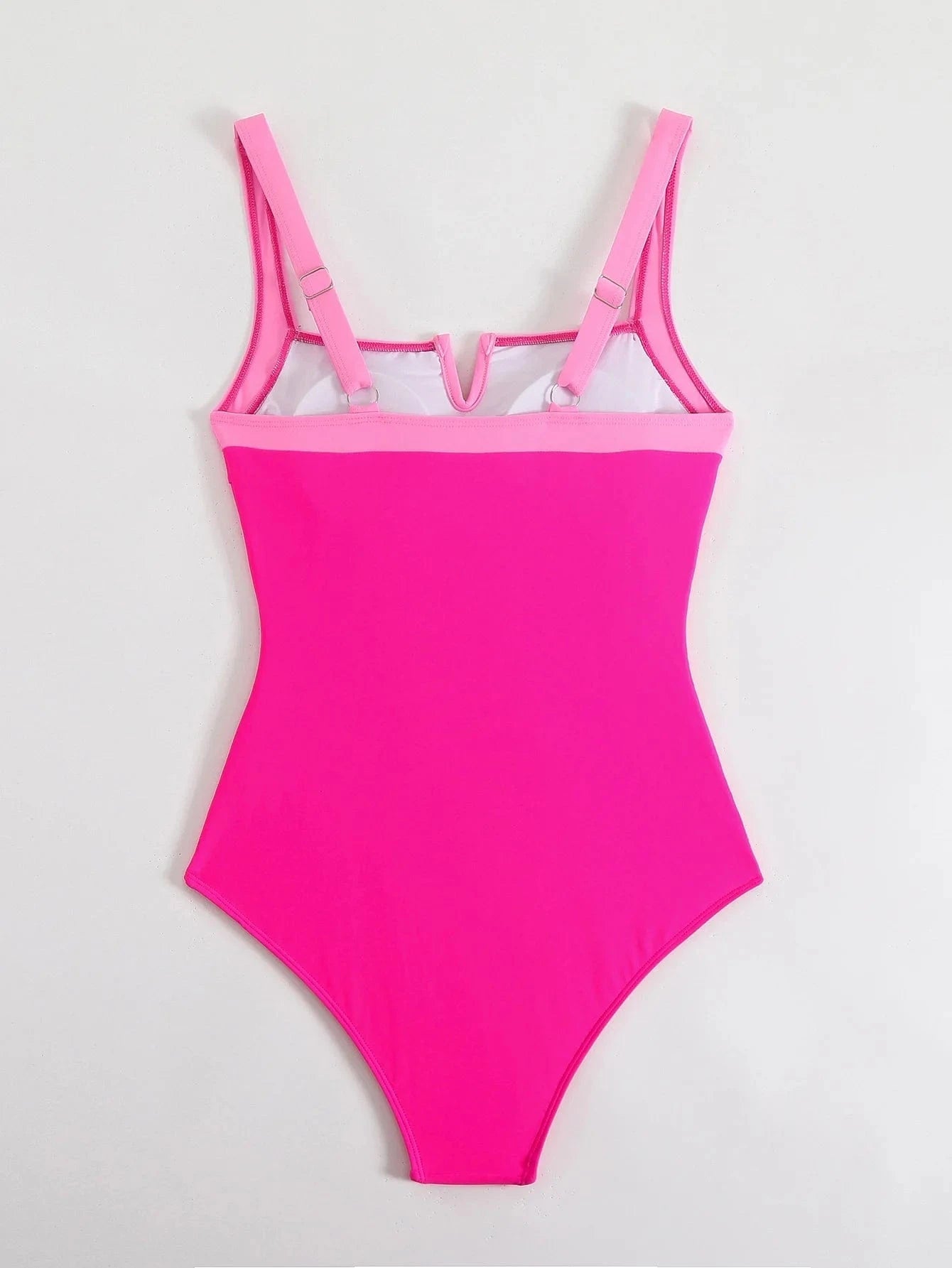 Women's V-Neck One-Piece Swimsuit featuring a stylish design, perfect for beach and pool outings, available in various colors and sizes. 6