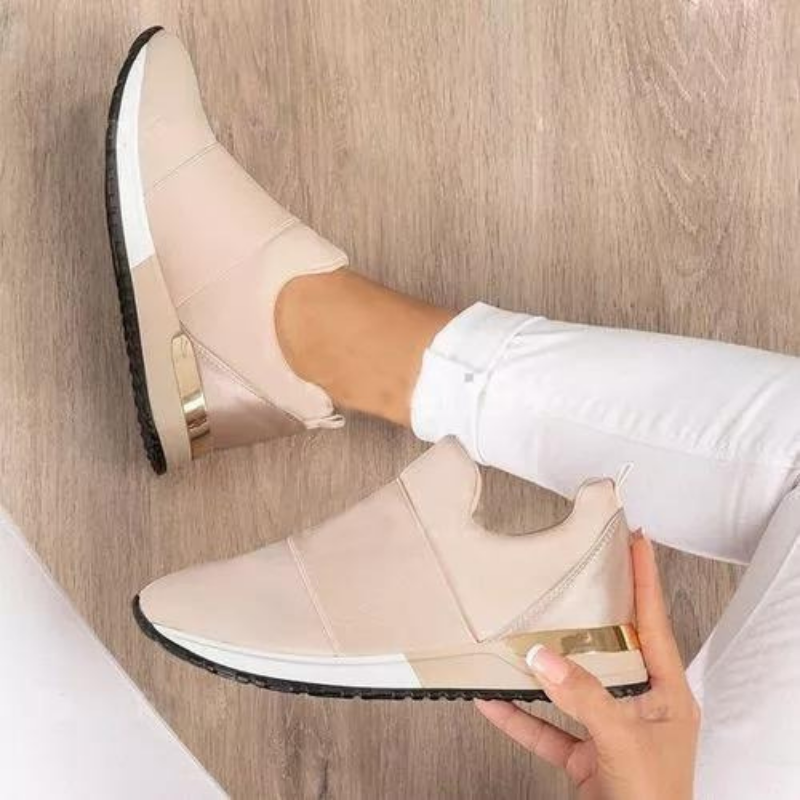 Knit slip-on walking sneakers