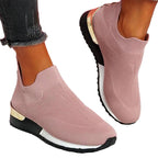 Knit slip-on walking sneakers