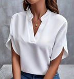 Short Sleeve Batwing Blouse Women's Summer Top