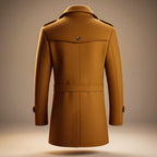 Men's classic virgin wool blend winter coat