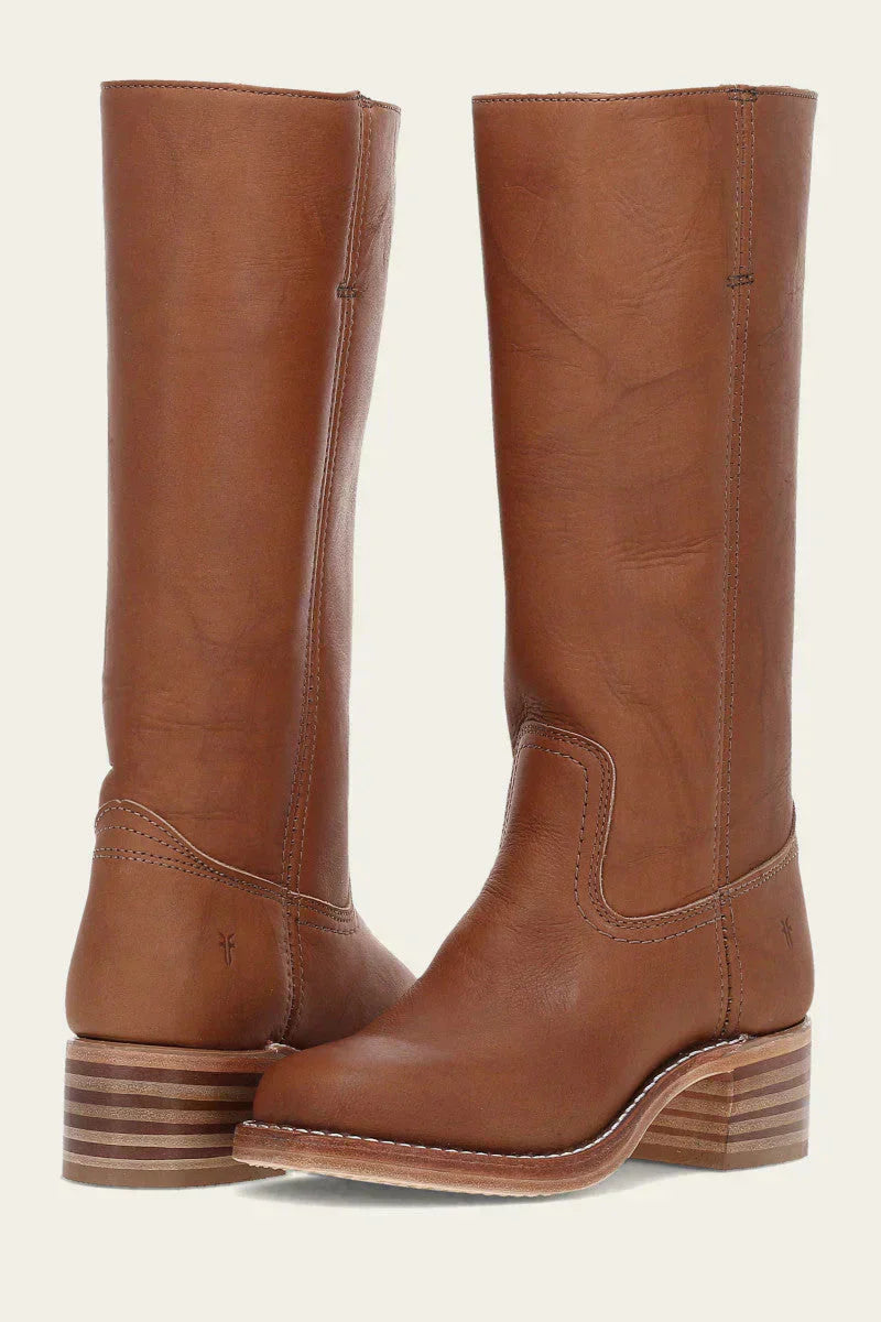 Leather Knee-High Boots