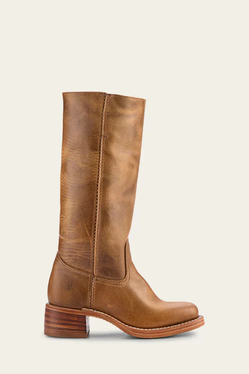 Leather Knee-High Boots