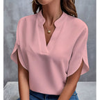Short Sleeve Batwing Blouse Women's Summer Top