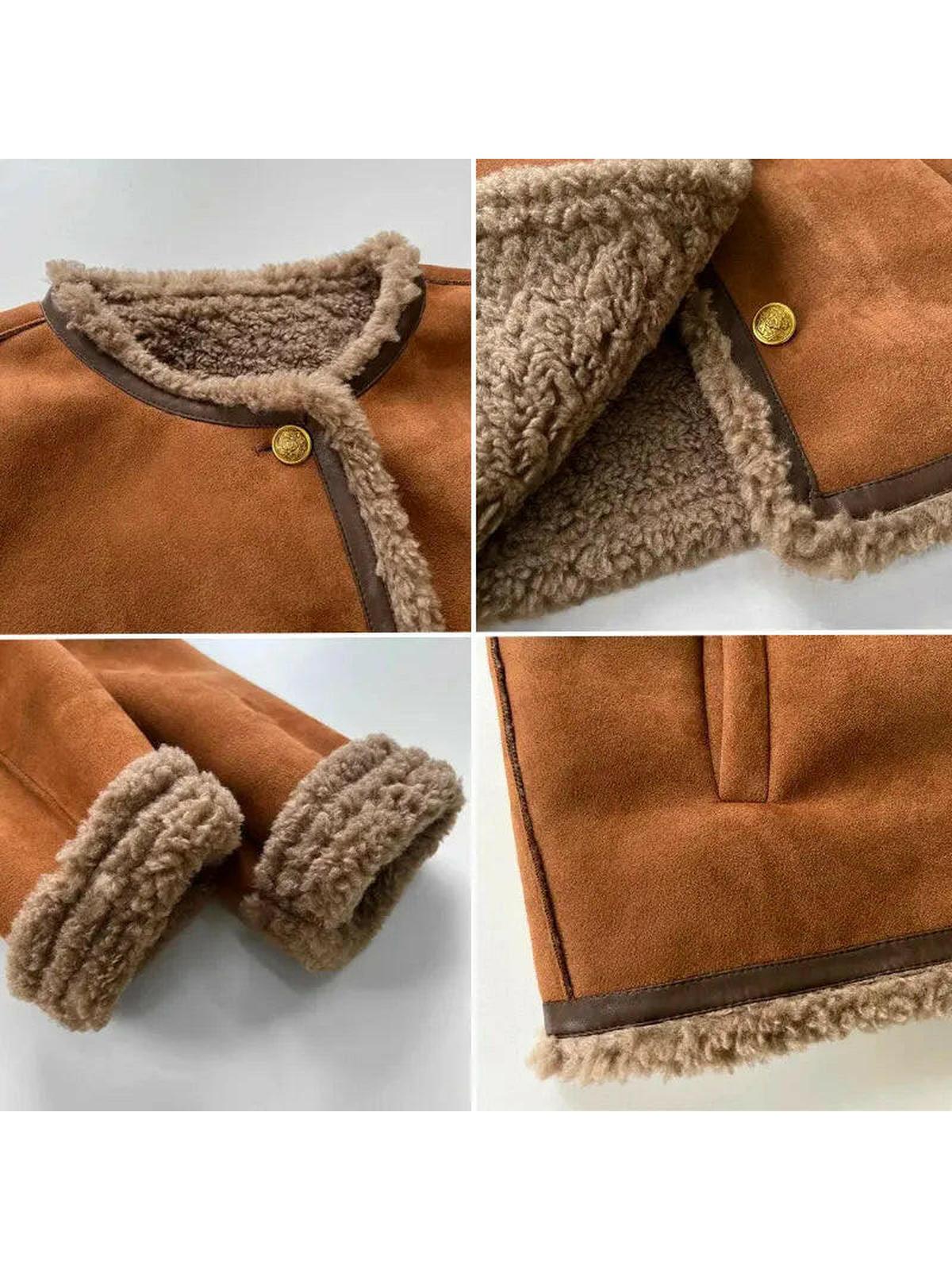 Structured plush lined jacket