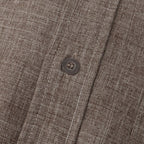 Sleeve Mandarin Collar Shirt