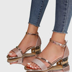 Heeled Orthopedic Sandals Women Adjustable Closure