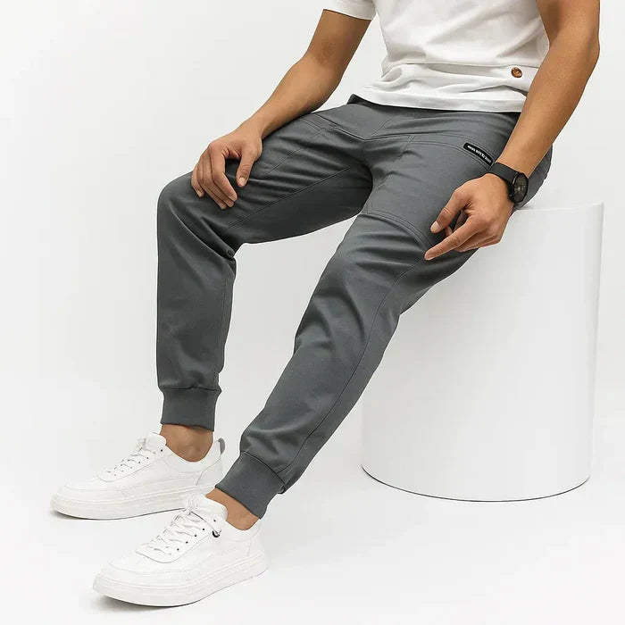 Stretch Cargo Pants Men Slim Fit