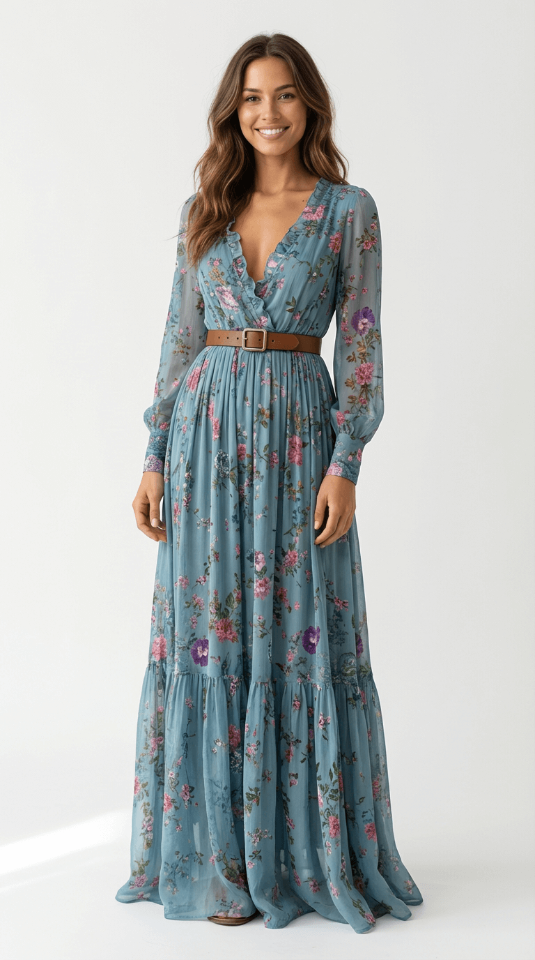 Indira Boho Maxi Dress