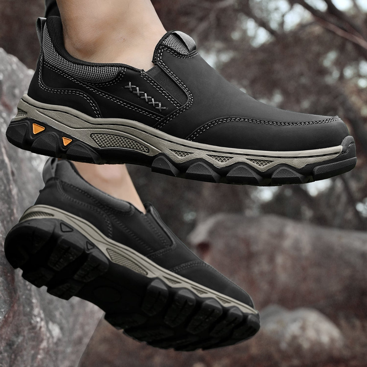 Men's orthopedic everyday slip on walking shoes