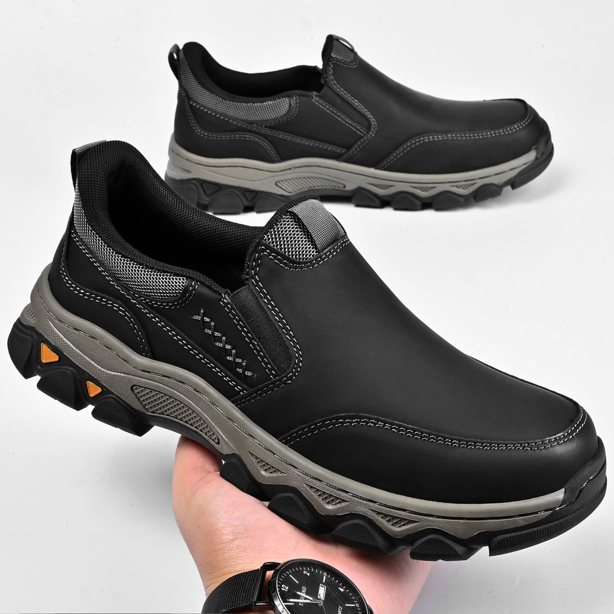 Men's orthopedic everyday slip on walking shoes