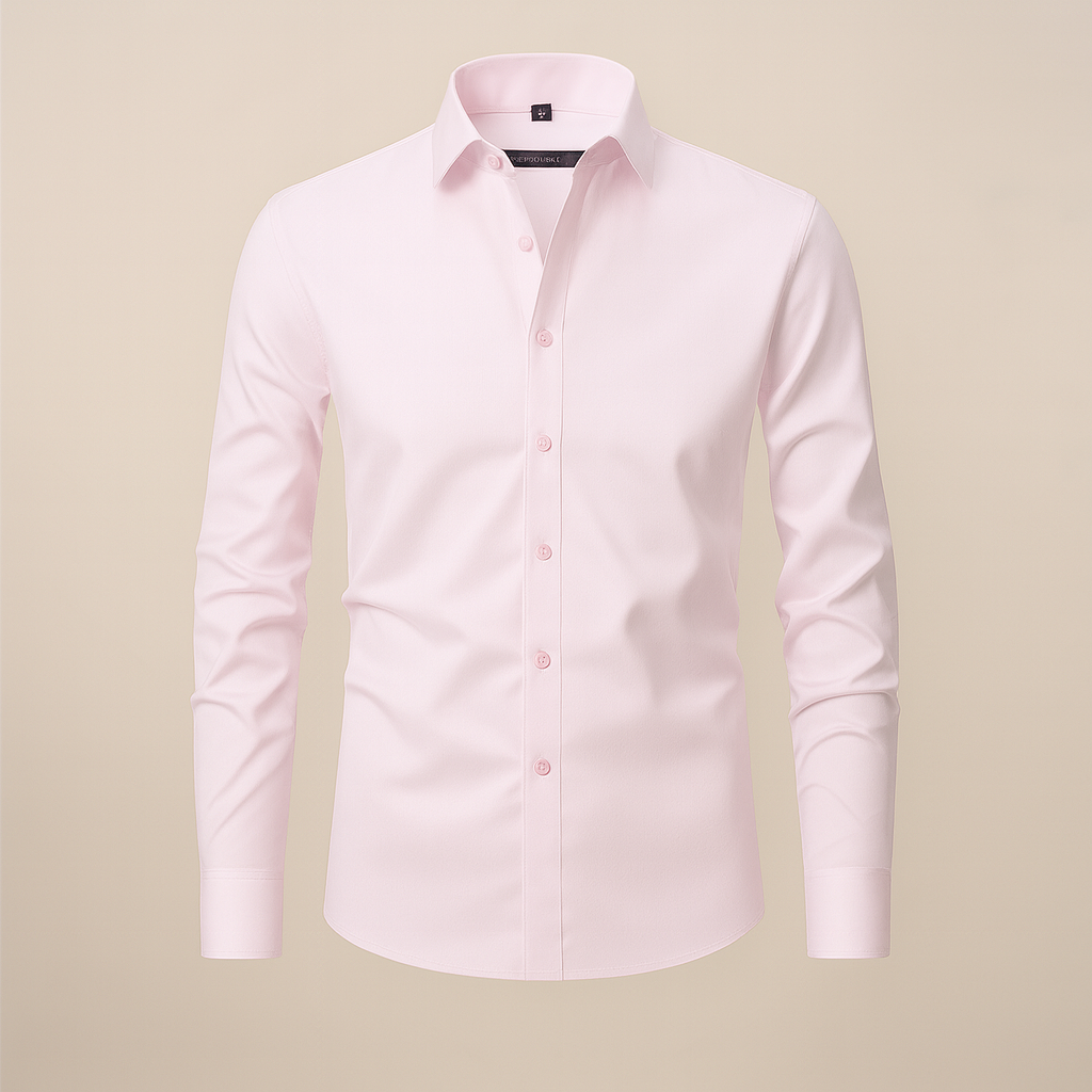 Long Sleeve Men's Business Shirt Wrinkle Free