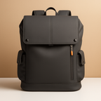 Men's PU Leather Backpack with Laptop Sleeve