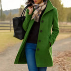 Women's Classic Wool Blend Pea Coat