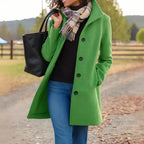 Women's Classic Wool Blend Pea Coat
