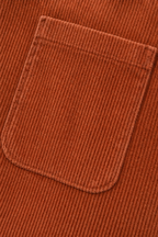 Corduroy notch lapel blazer with patch pockets
